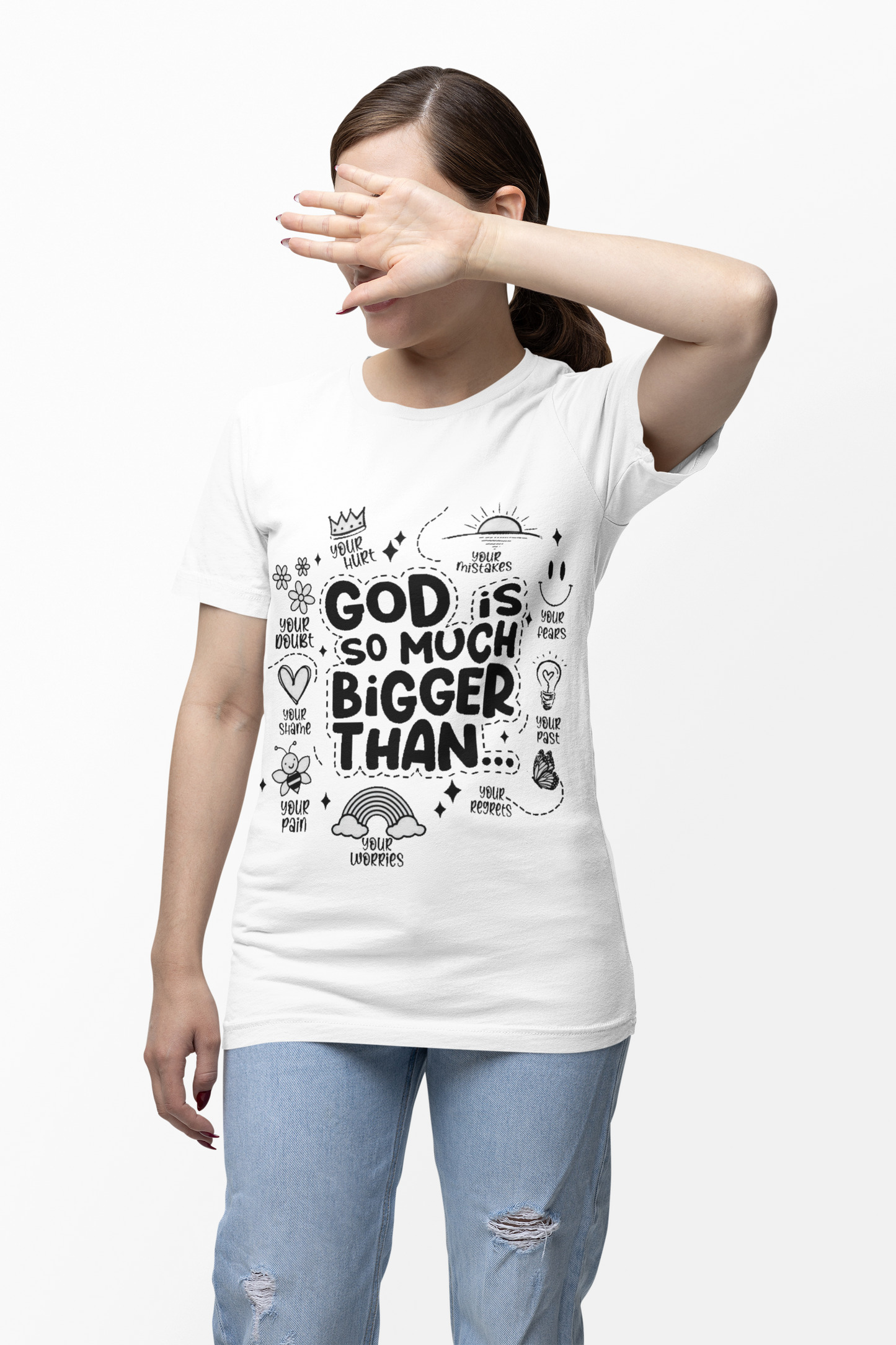 God Is BiggerWomen's Regular Cotton T-Shirt