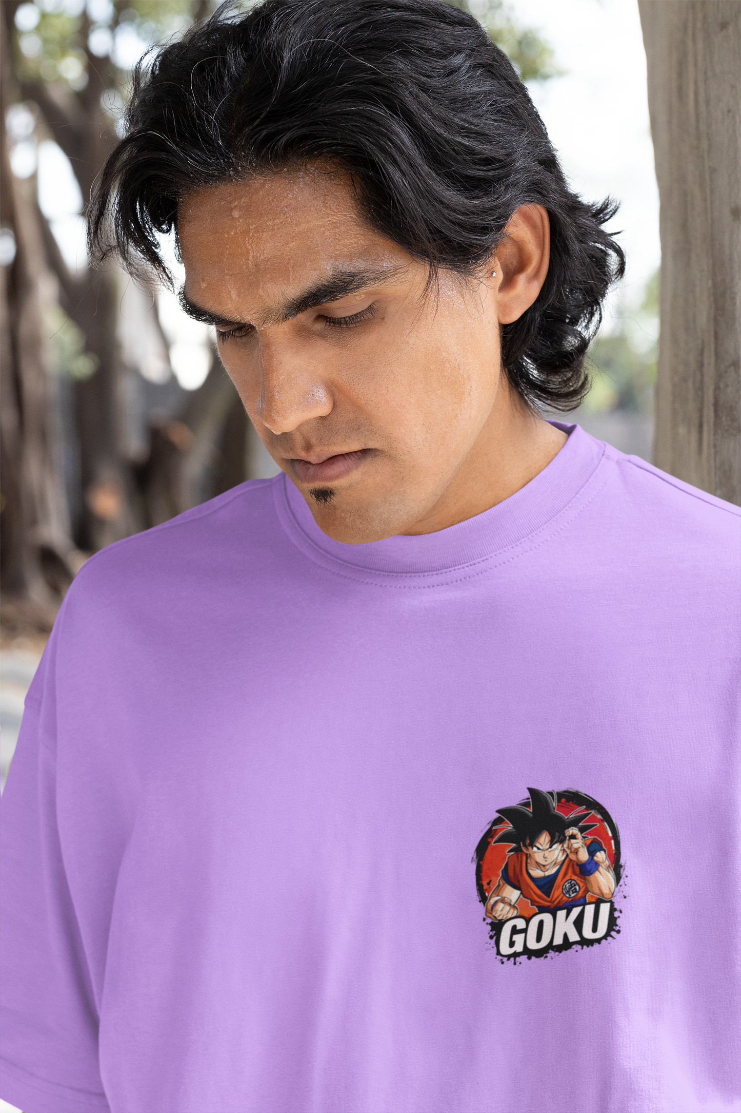 Goku Oversized Men's Cotton T-shirt