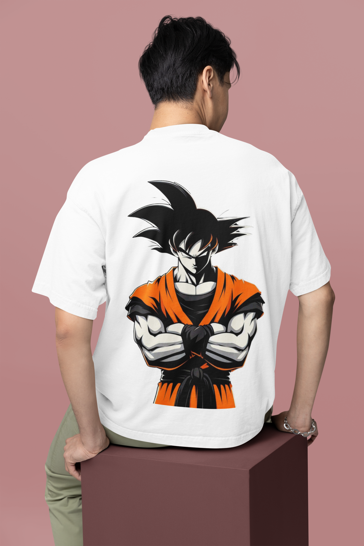 Goku Oversized Men's Cotton T-shirt