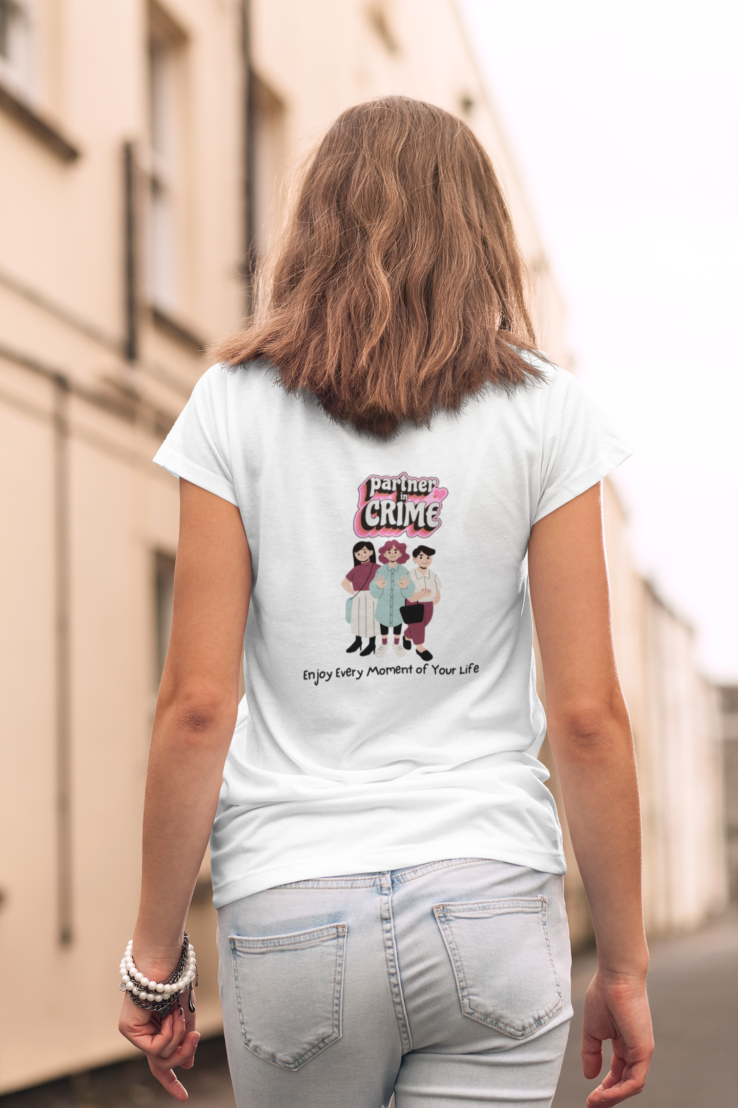 Partner In Crime Women's Regular Cotton T-Shirt