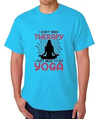Therapy Yoga Graphic Print Men’s T-Shirt