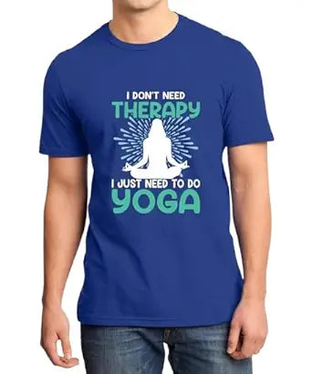 Therapy Yoga Graphic Print Men’s T-Shirt