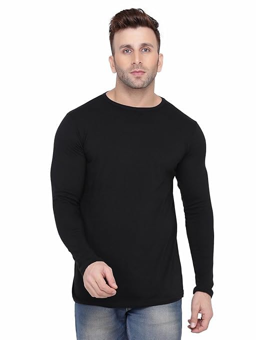 Solid Full Sleeves Highneck Sweater for Mens/Casual Pullover/Men Turtle Neck/Black Highneck T-Shirt