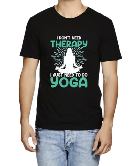 Therapy Yoga Graphic Print Men’s T-Shirt