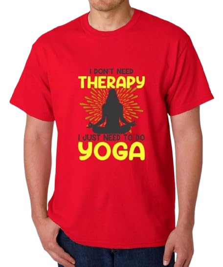 Therapy Yoga Graphic Print Men’s T-Shirt