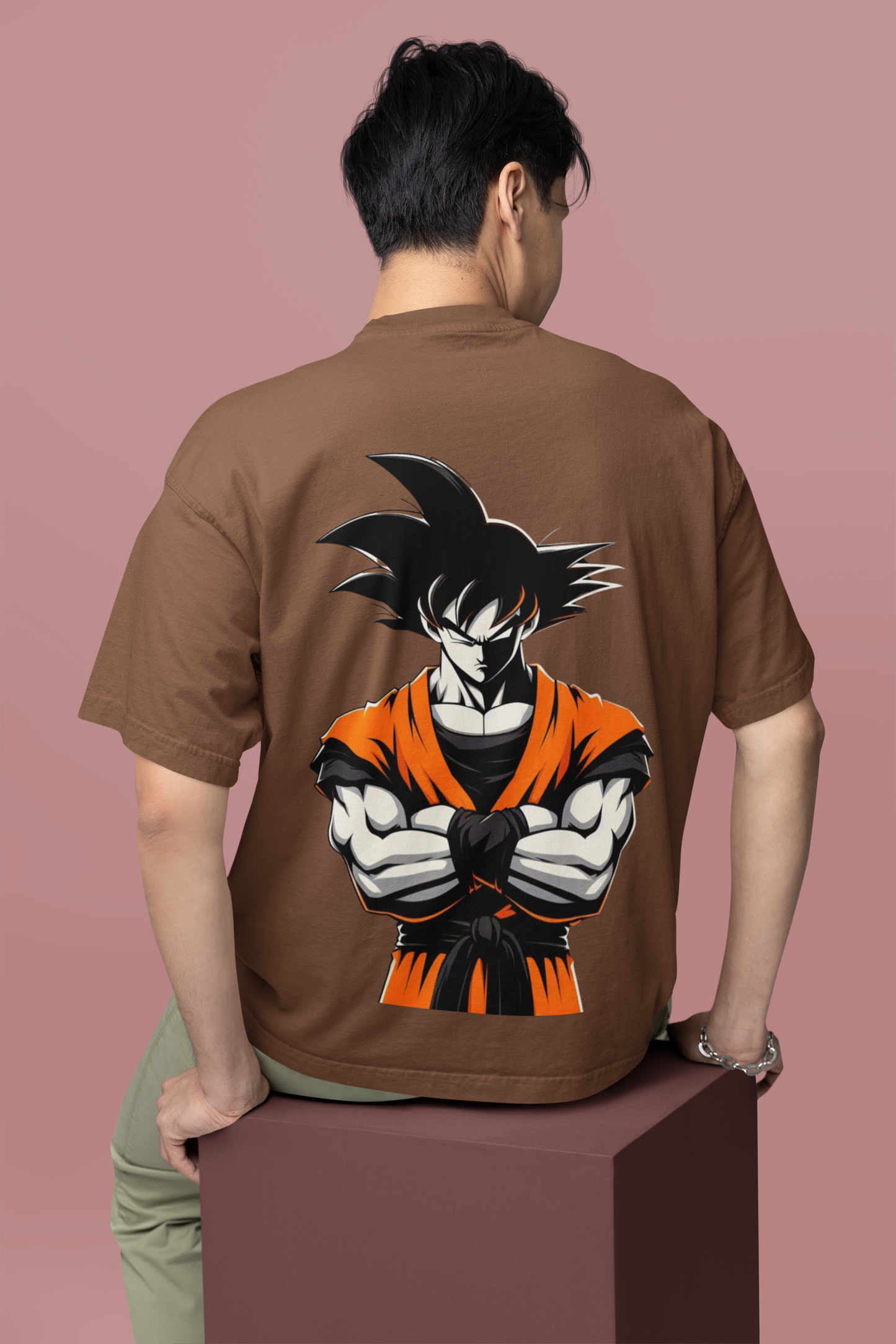 Goku Oversized Men's Cotton T-shirt