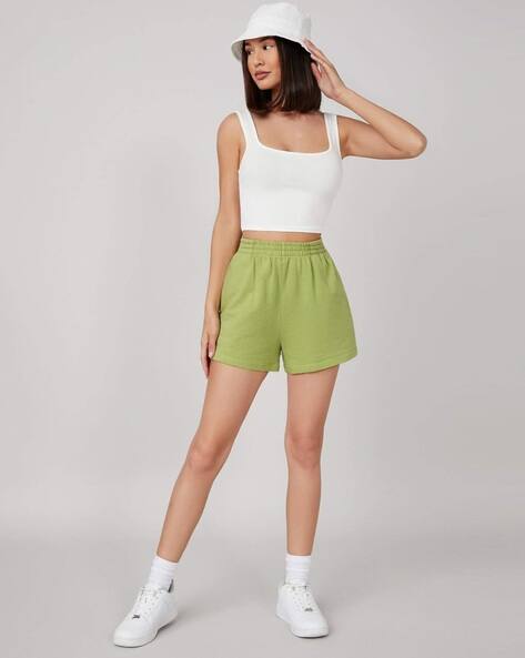 Women’s Ribbed Square Neck Crop Tank Top | Stretchable Sleeveless Camisole for Gym, Casual & Layering