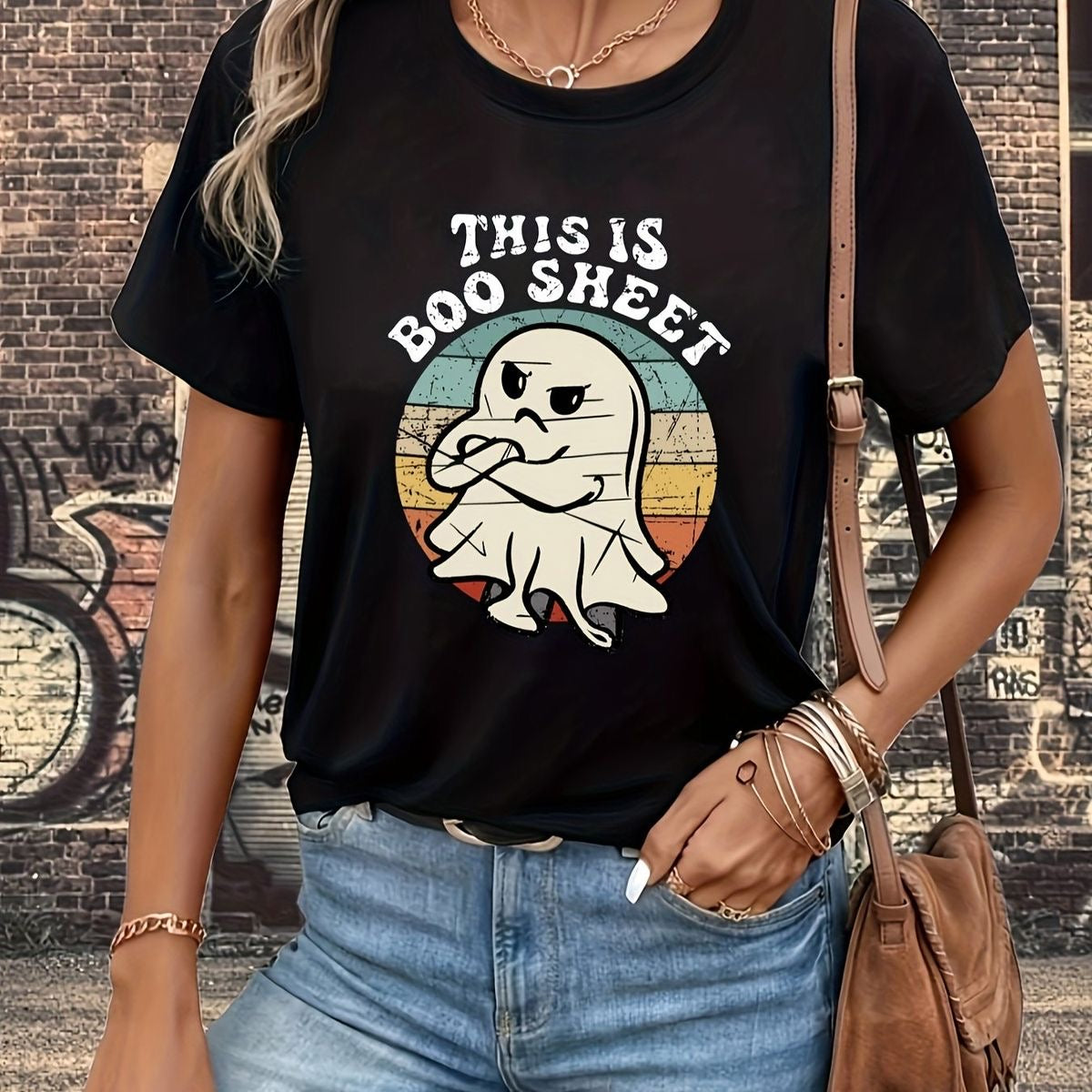 Boo Women's Regular Cotton T-Shirt