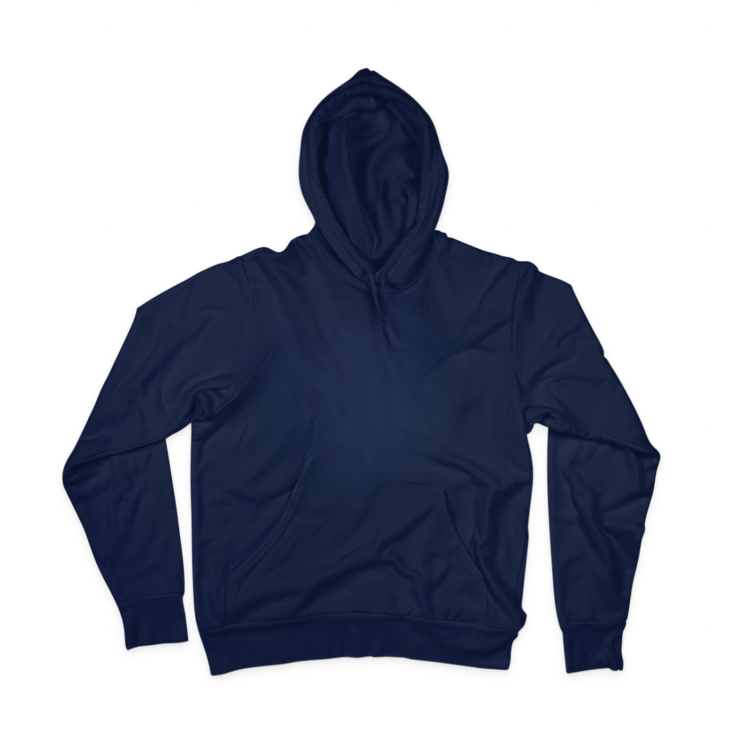 Plain Solid Cotton Hooded Sweatshirt - Clori