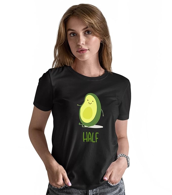 Better Half Graphic Print Couple T-Shirt