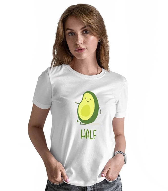 Better Half Graphic Print Couple T-Shirt