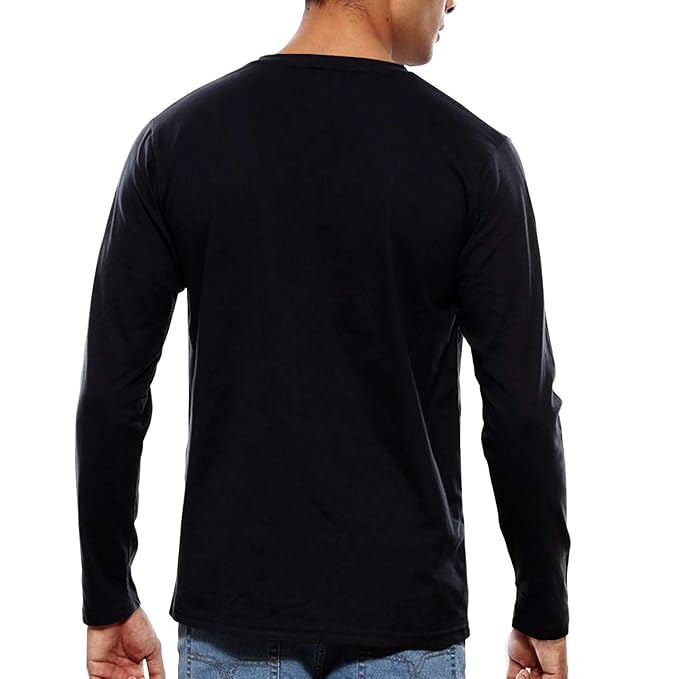 Men’s Black “Faith Over Fear” Long Sleeve T-Shirt – Inspirational Cotton Tee