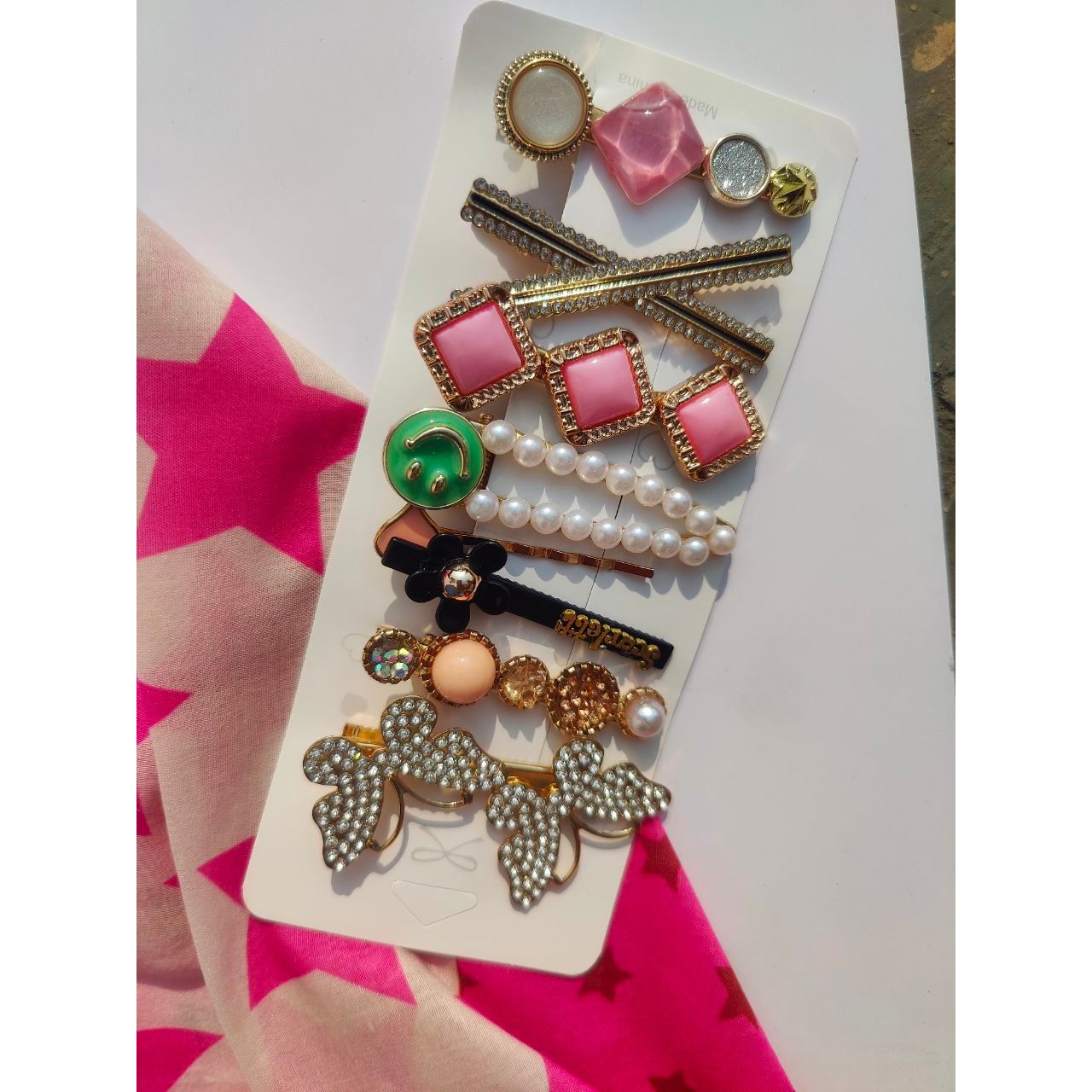 Trendy Sparkles Combo Clip (Set of 8) - Clori