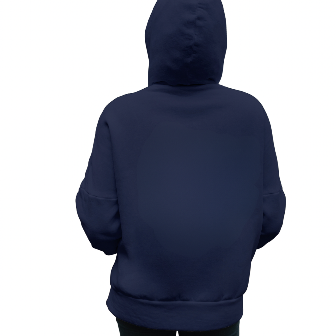 Plain Solid Cotton Hooded Sweatshirt - Clori