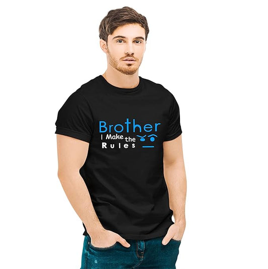 Brother: I Make the Rules | Sister: I Break the Rules Graphic Print Sibling T-Shirt
