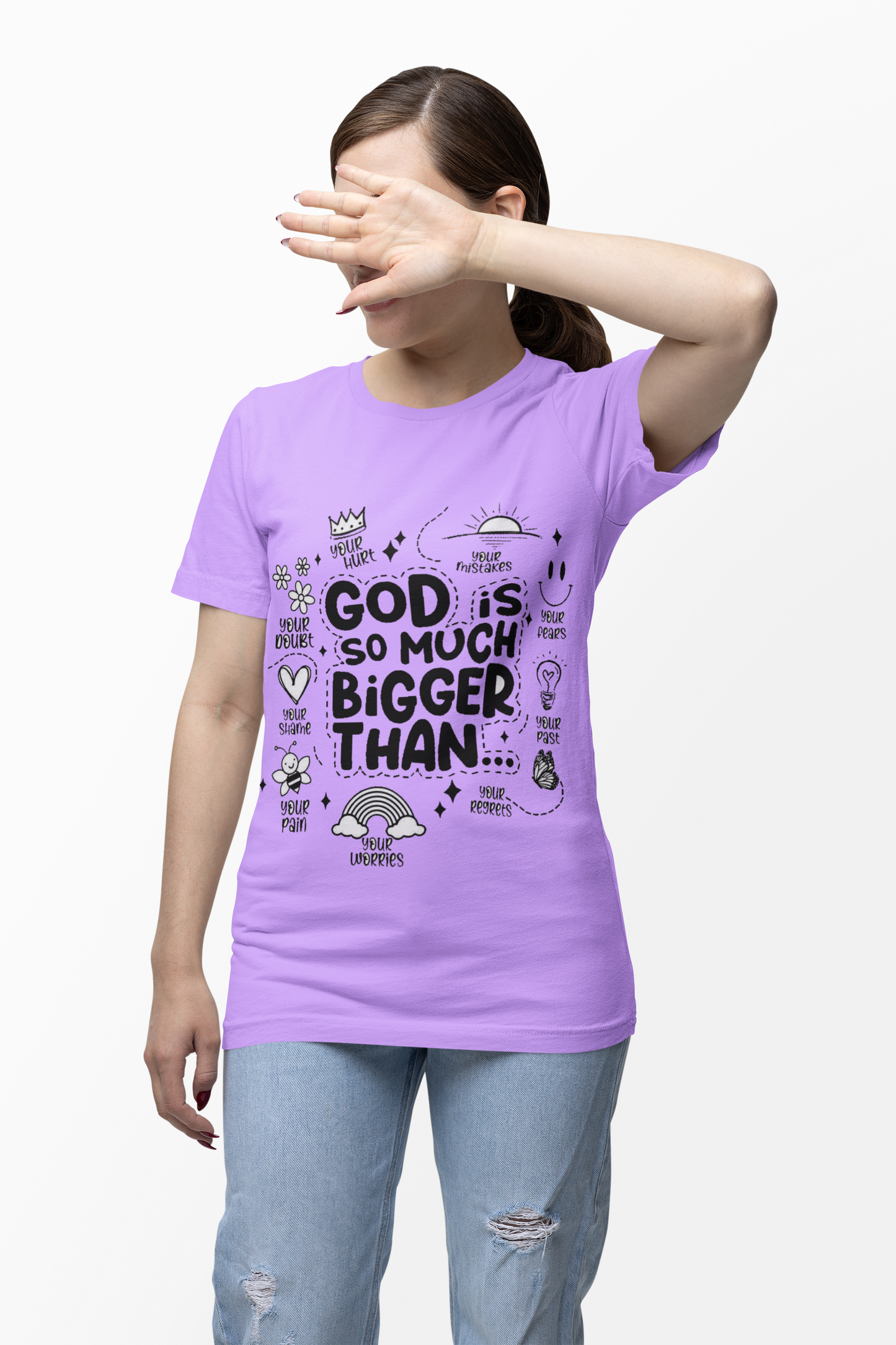 God Is BiggerWomen's Regular Cotton T-Shirt