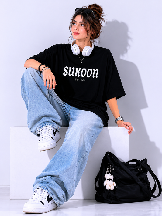 Sukoon Oversized Graphic T-Shirt