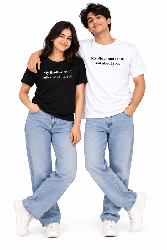 Brother & Sister Matching T-Shirts – Funny Sibling Tees