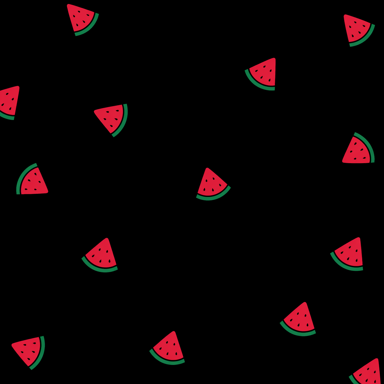 Women's Oversized Black Watermelon Print T-Shirt | Premium Cotton Graphic Tee