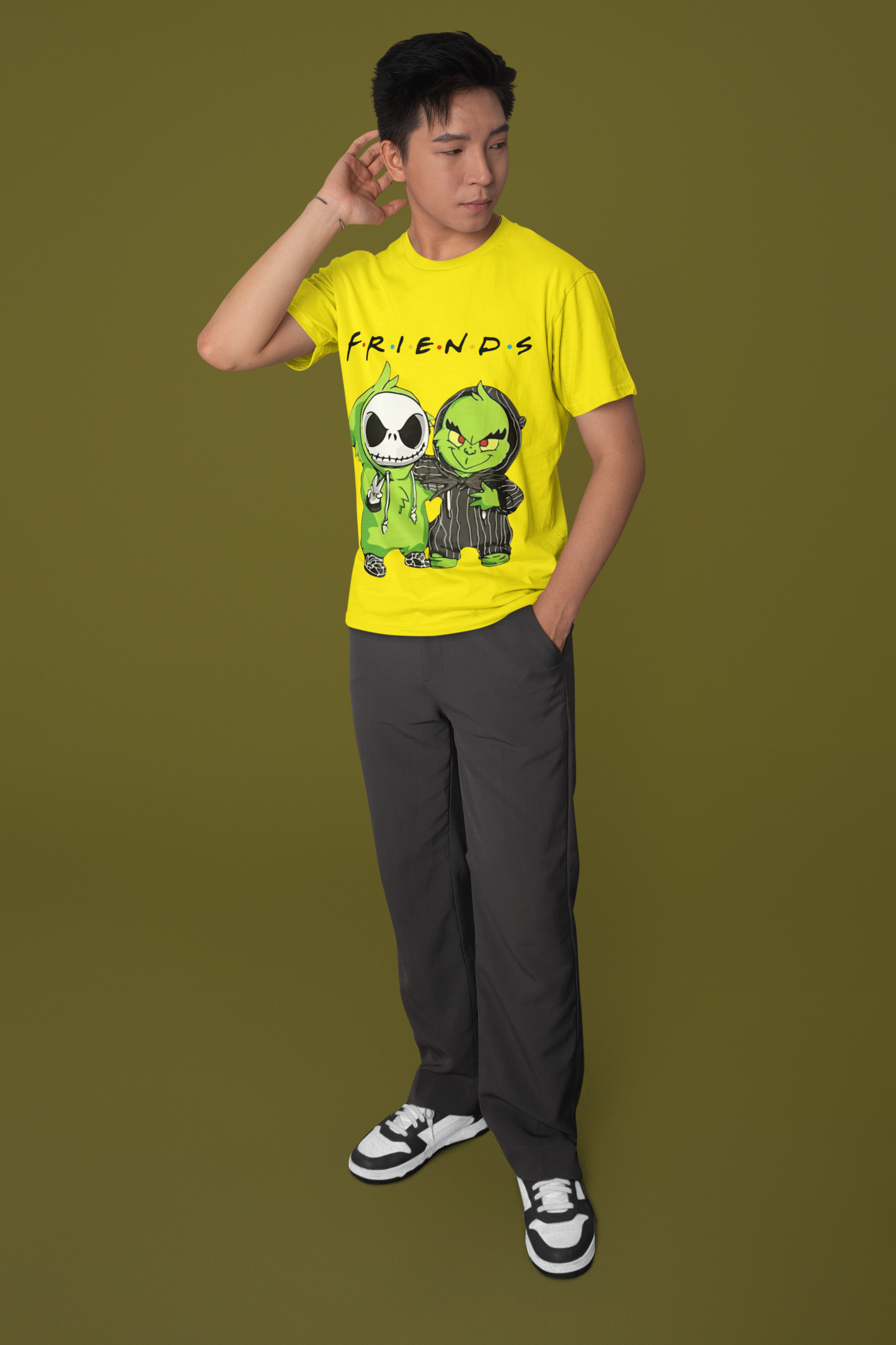 Friends Men's Cotton T-shirt - Comfortable Regular Fit Graphic Tee for Fans
