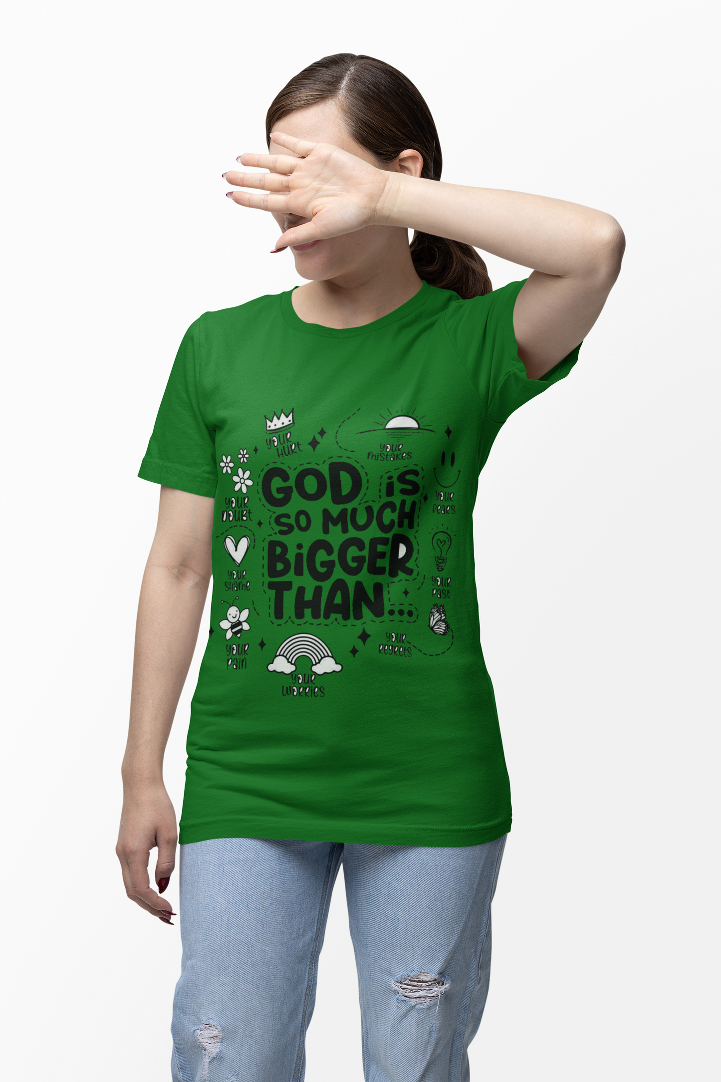 God Is BiggerWomen's Regular Cotton T-Shirt