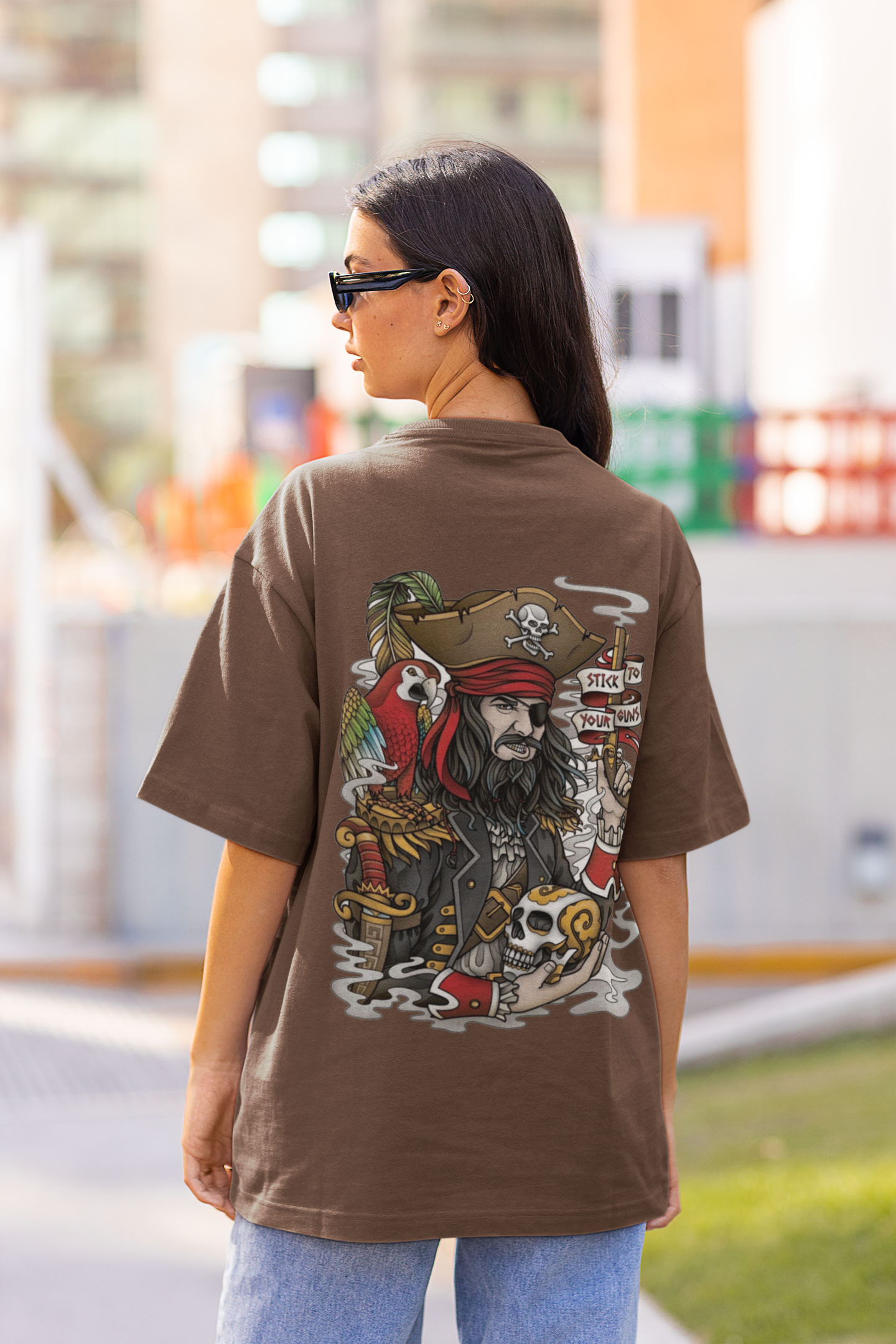 Pirates of the Caribbean Oversized Women's Cotton T-shirt