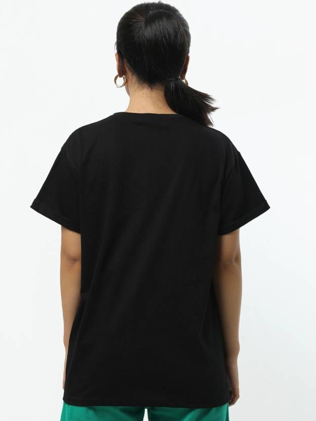 You Are Not Alone Typography T-Shirt – Black