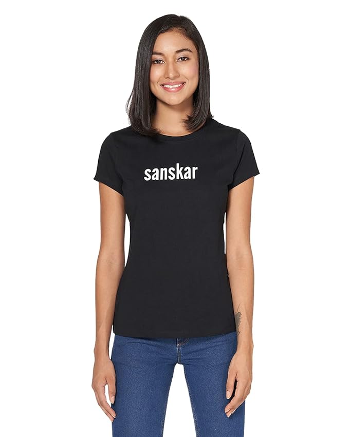 Sanskar Graphic Printed T-Shirt