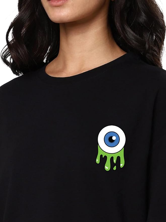 Drip Eye Minimal Black T-Shirt
