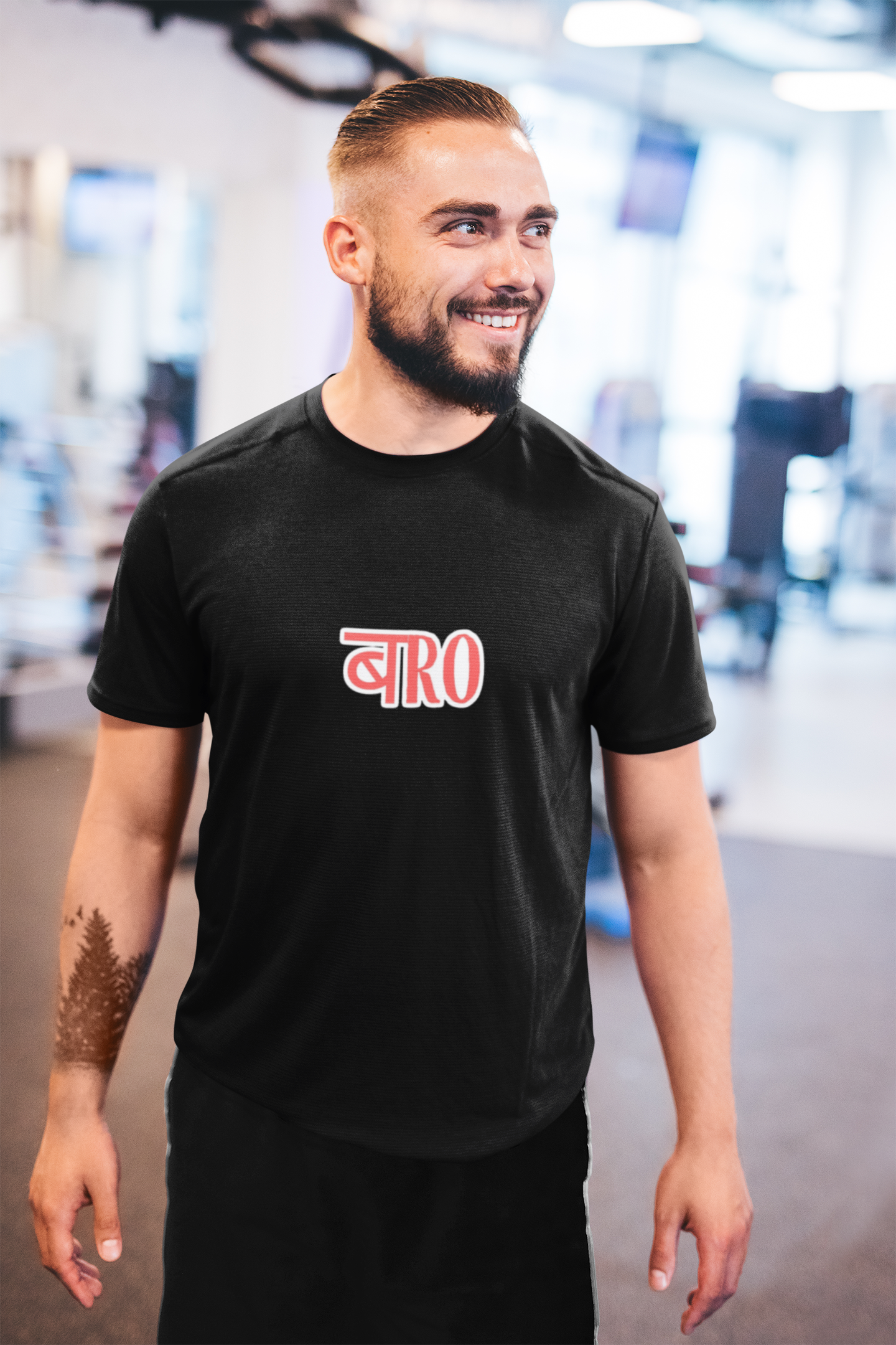 Bro Men’s Graphic Printed Black T-Shirt | Trendy Casual Wear