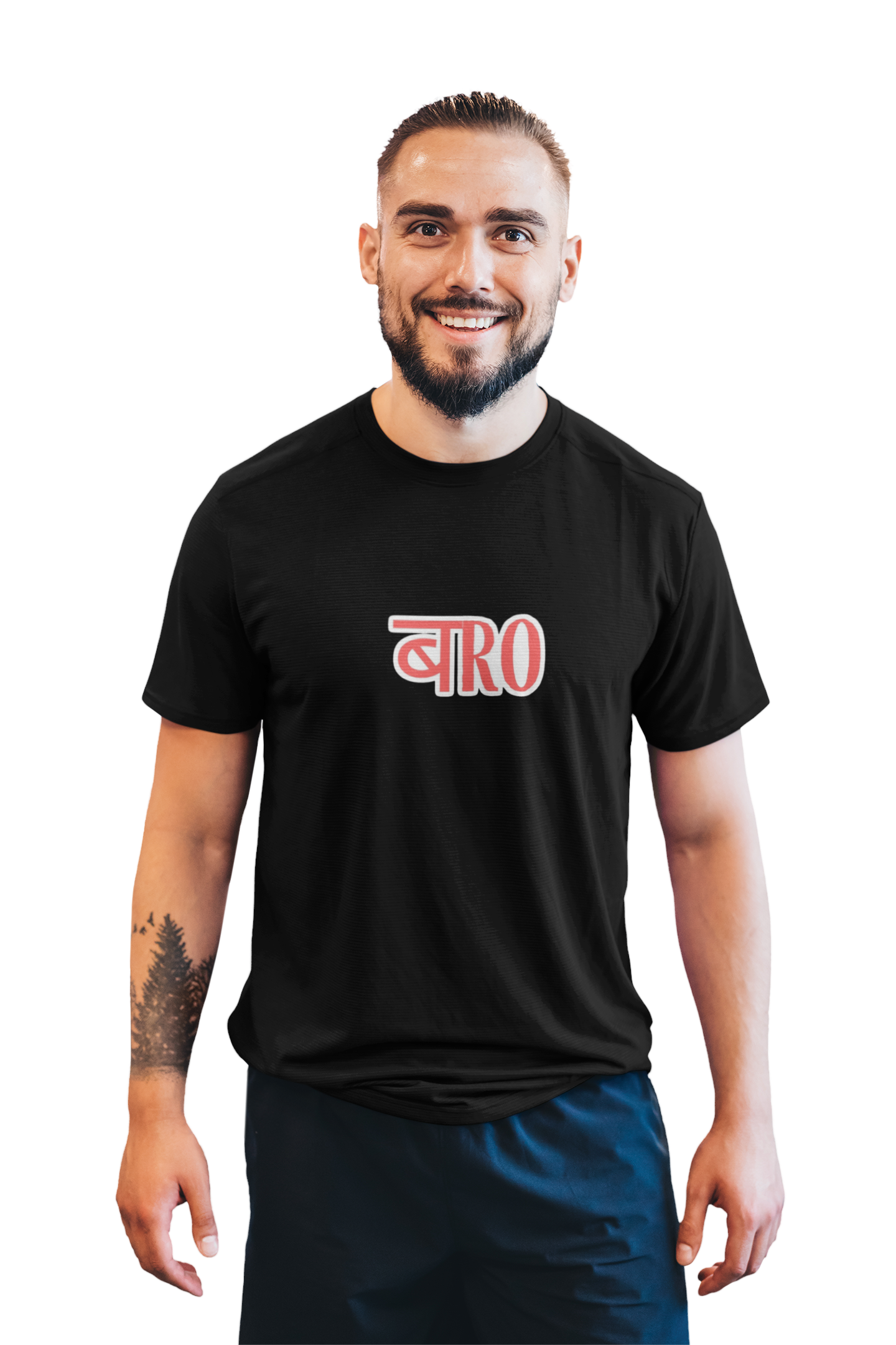 Bro Men’s Graphic Printed Black T-Shirt | Trendy Casual Wear