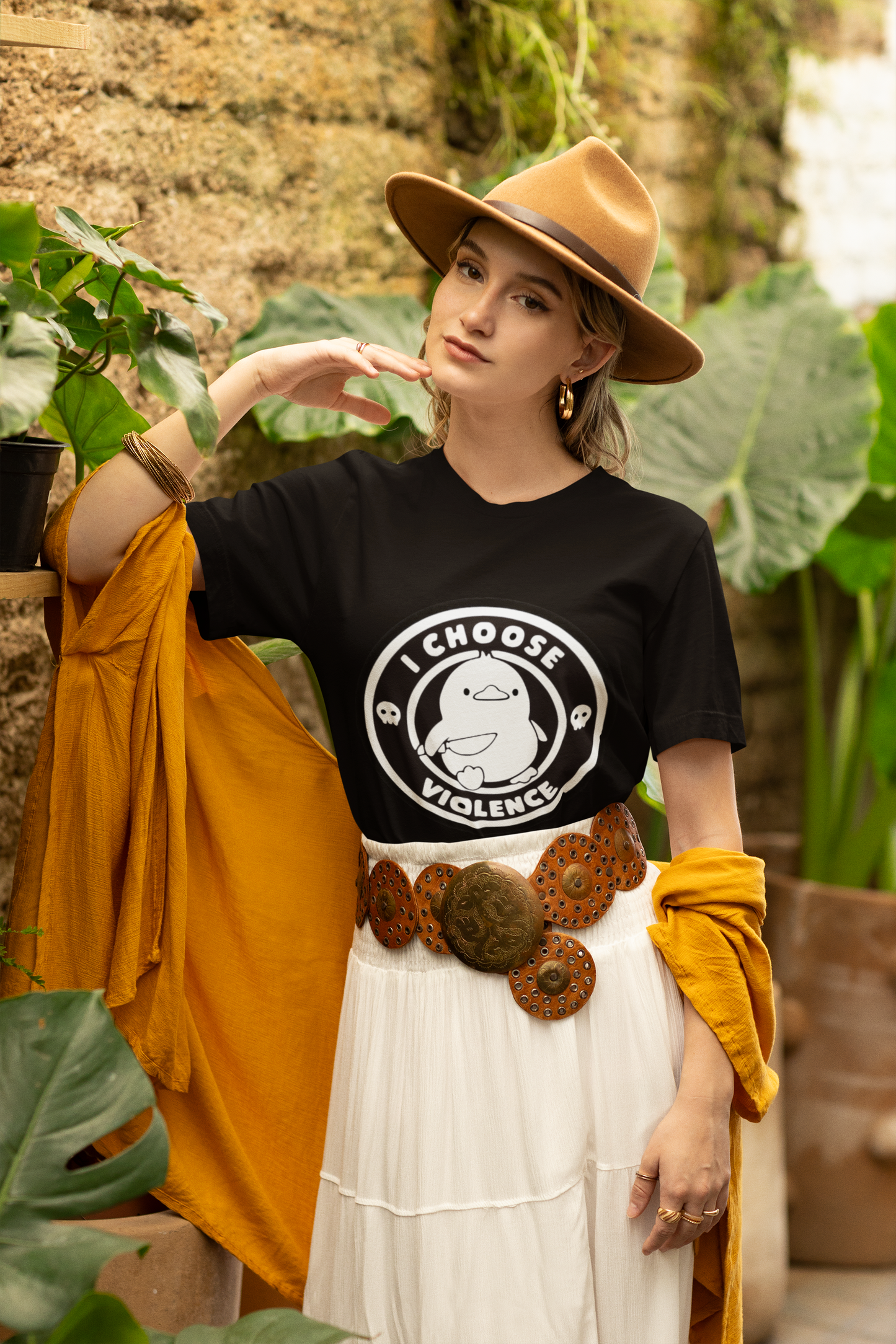 Baymax “I Choose Violence” Graphic Printed White T-Shirt