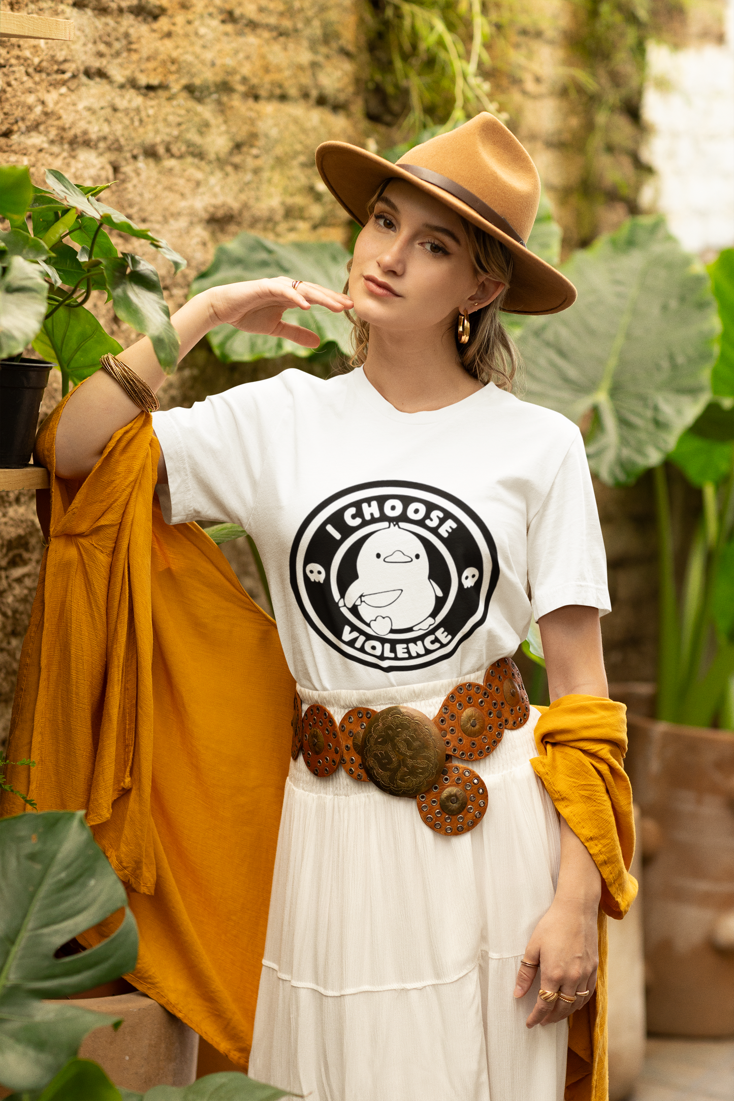 Baymax “I Choose Violence” Graphic Printed White T-Shirt