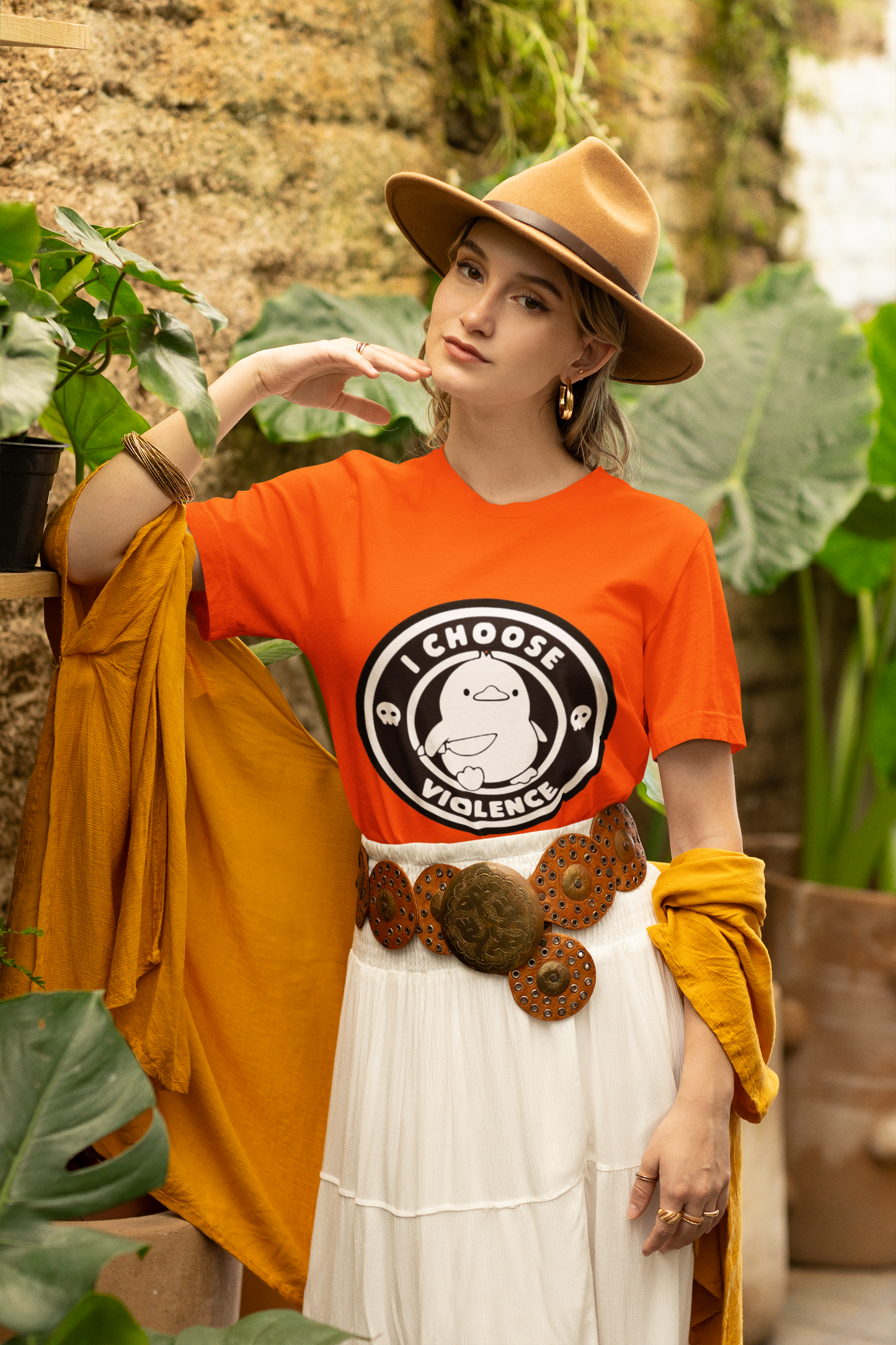 Baymax “I Choose Violence” Graphic Printed White T-Shirt