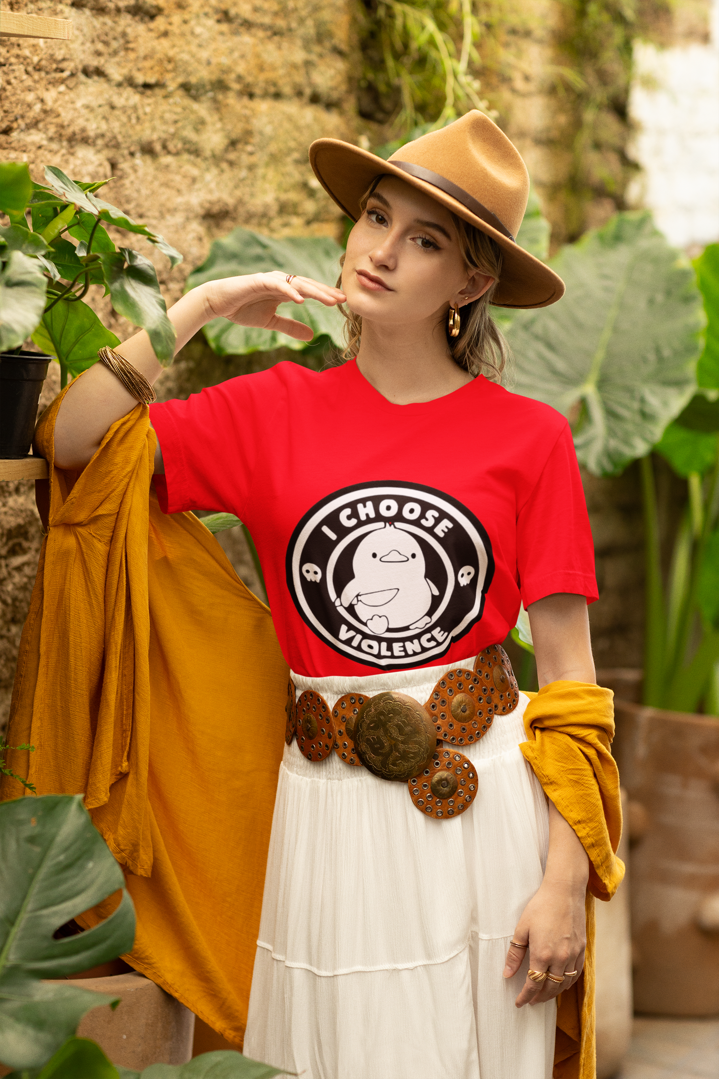 Baymax “I Choose Violence” Graphic Printed White T-Shirt