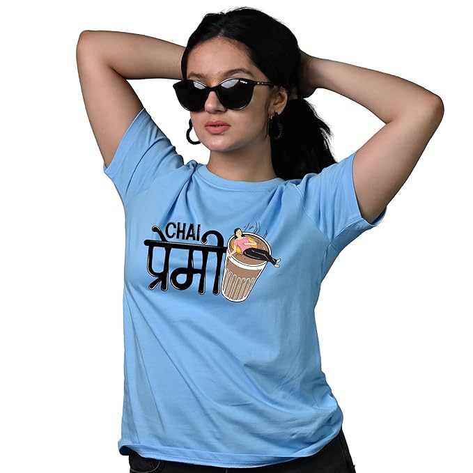 Red Chai Premi Graphic Tee – Quirky Desi Style