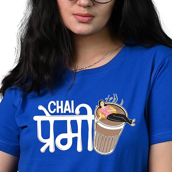 Red Chai Premi Graphic Tee – Quirky Desi Style