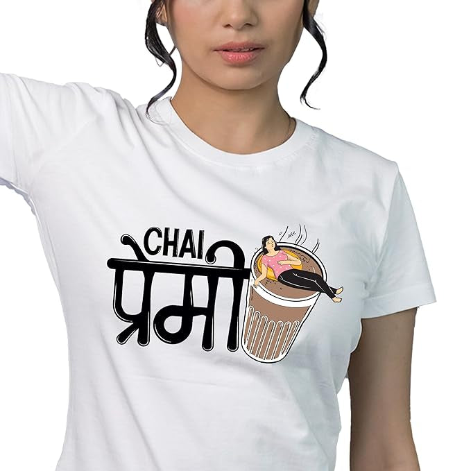 Red Chai Premi Graphic Tee – Quirky Desi Style
