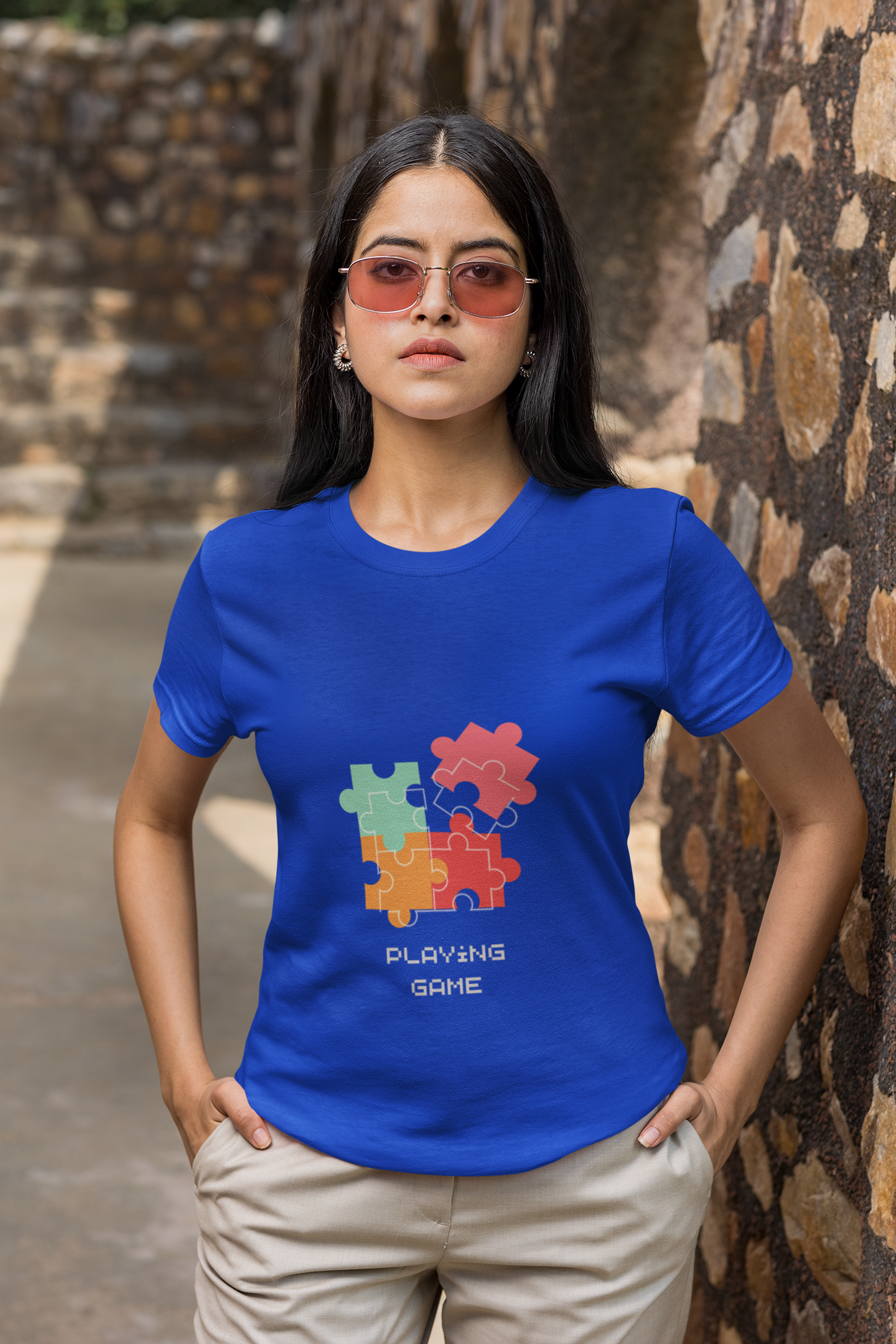 Puzzle Play "Playing Game" Graphic T-Shirt