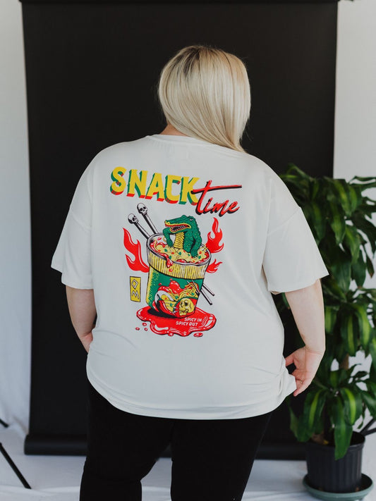 “Too Hot to Handle” Noodle Cup Graphic T-Shirt – Funny Food Print Cotton Tee