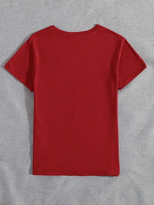 “BELIEVE” Inspirational Graphic T-Shirt – Bold Red Edition | Motivational Cotton Tee