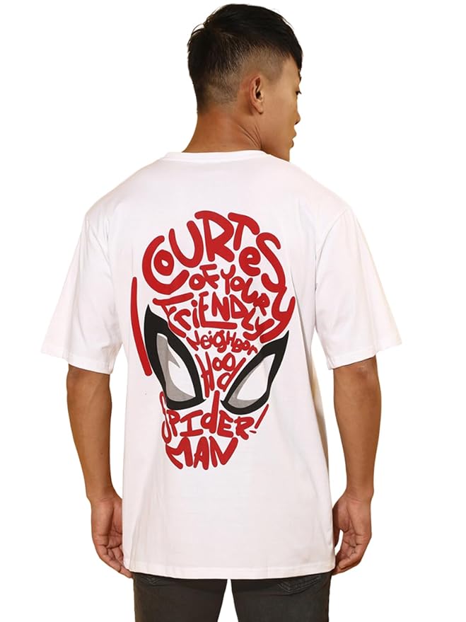 Spiderman Minimal Graphic Printed T-Shirt – Calm Style for Marvel Fans