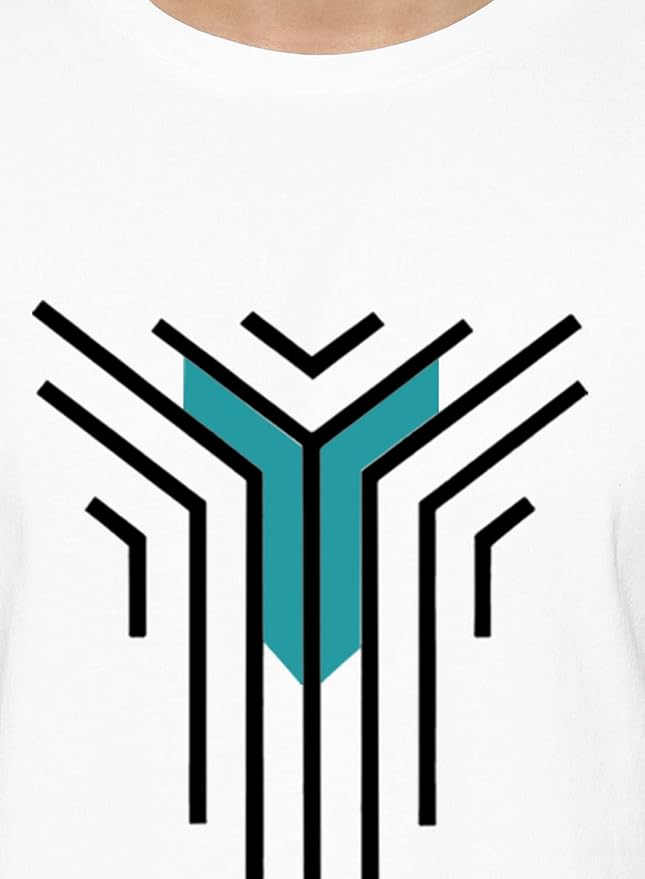 Geometric Lines Printed T-Shirt – Modern Minimalist Style