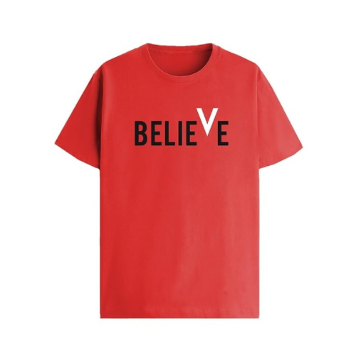 Believe Printed Unisex T-Shirt – Motivational & Minimalist Design