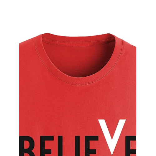 Believe Printed Unisex T-Shirt – Motivational & Minimalist Design