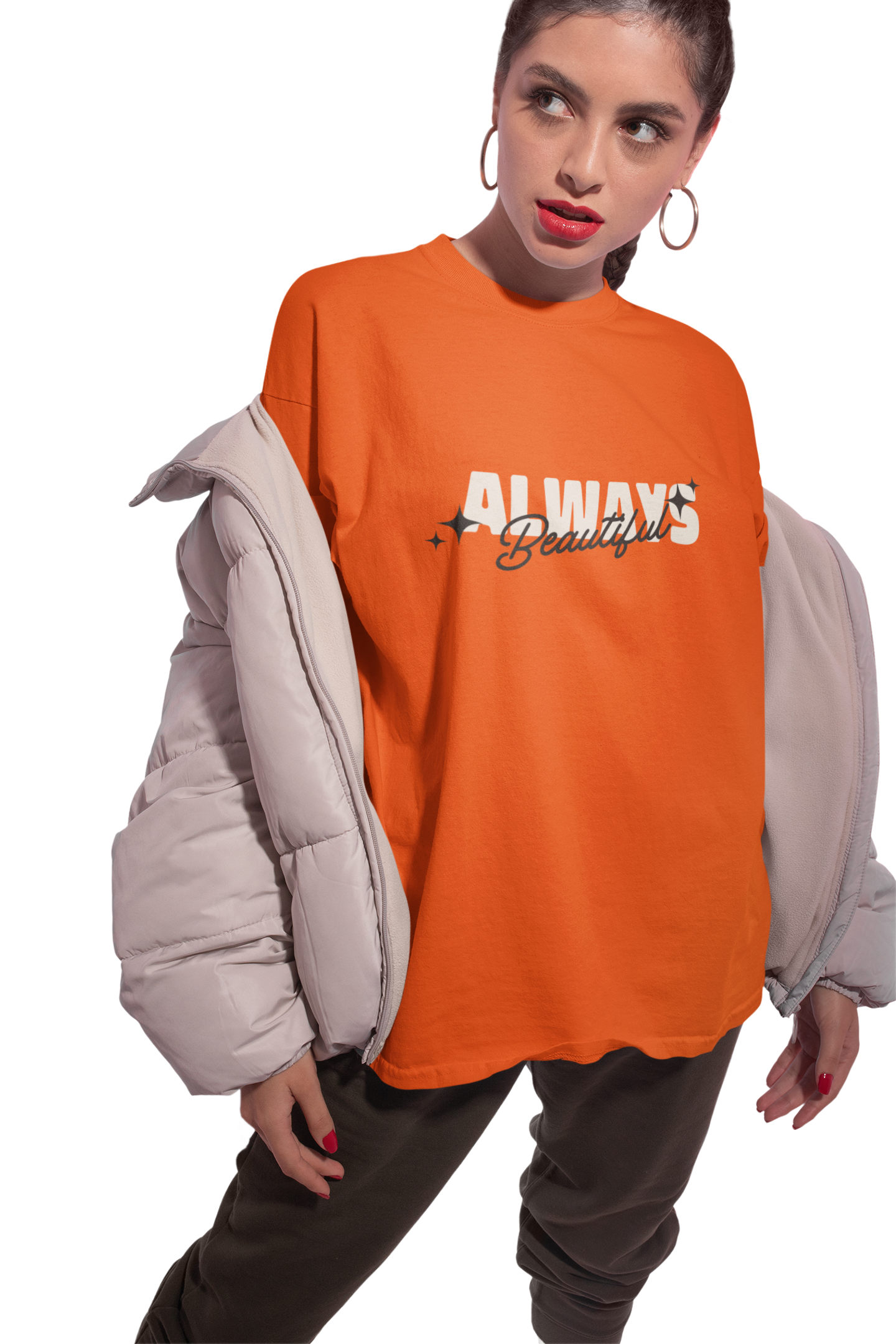 Always Beautiful Royal Blue Oversized T-Shirt