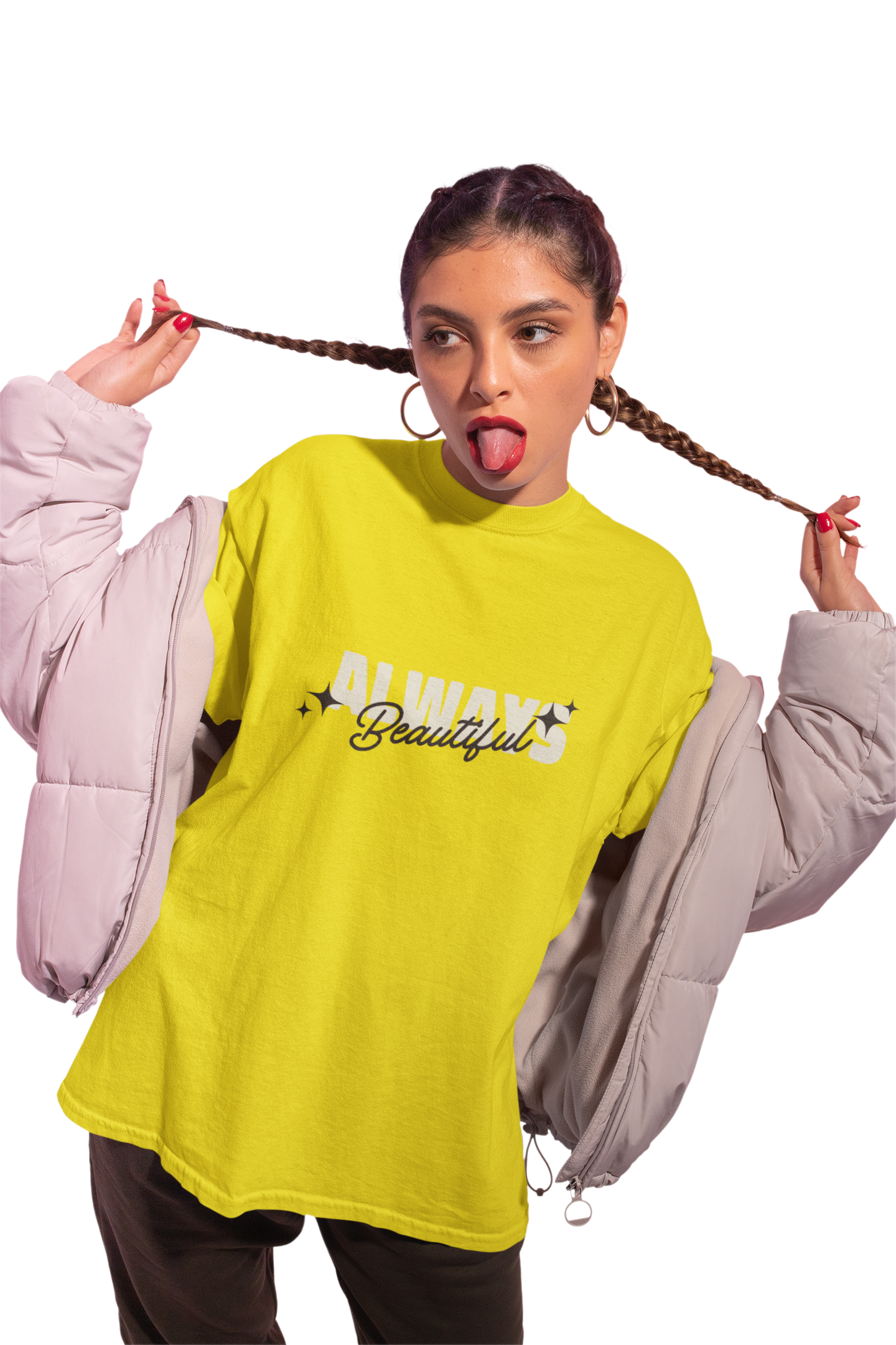 Always Beautiful Royal Blue Oversized T-Shirt