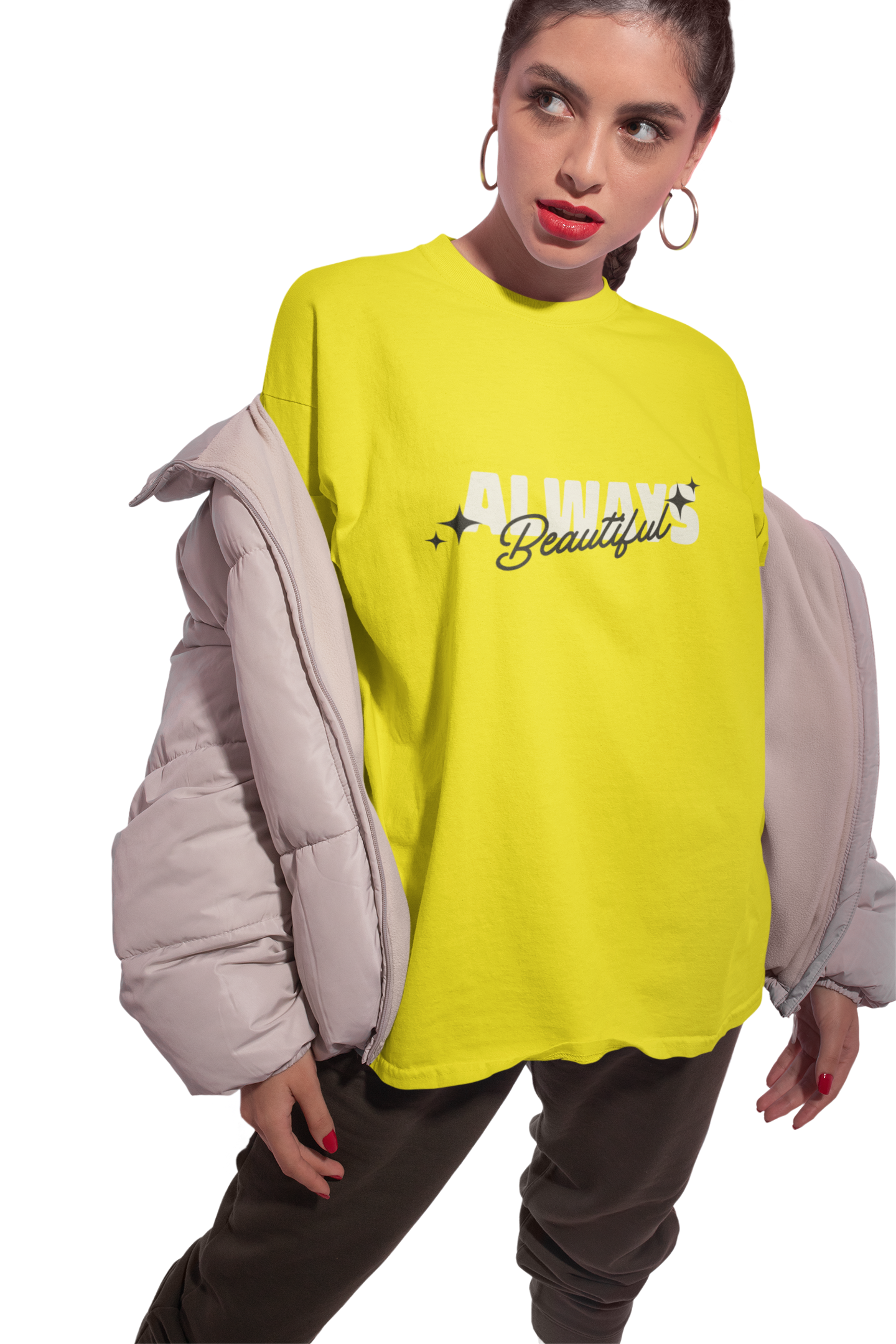 Always Beautiful Royal Blue Oversized T-Shirt