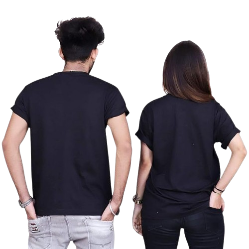 Love More Worry Less Couple T-Shirt – Matching Graphic Tees for Him & Her