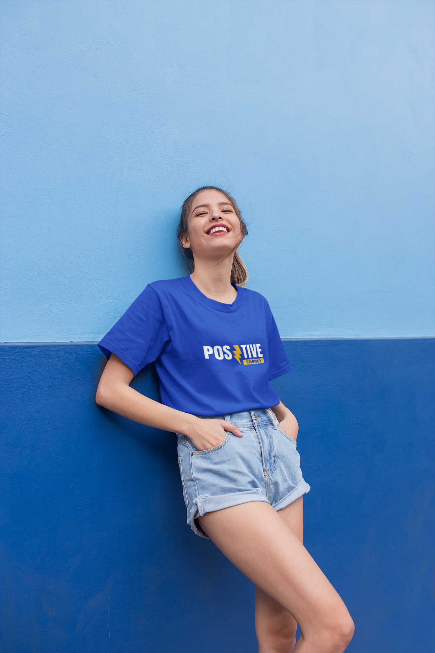 “Positive Energy” Black Graphic T-Shirt – Bold, Empowering Vibes